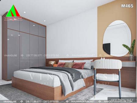 Ba phòng ngủ của biệt thự mái Thái 2 tầng tại Trảng Dài