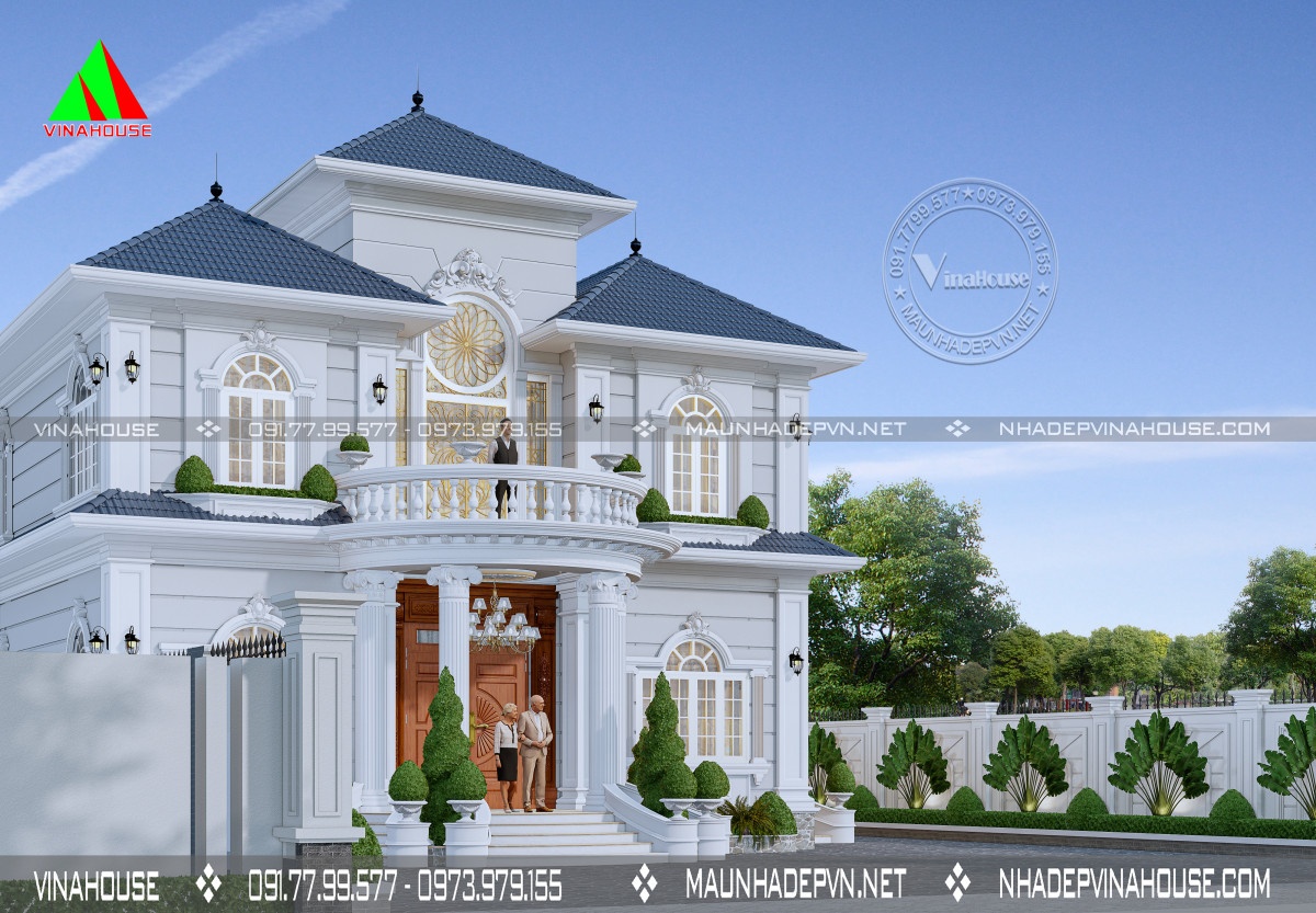 Không gian sống lãng mạn với biệt thự Châu Âu kiểu Pháp