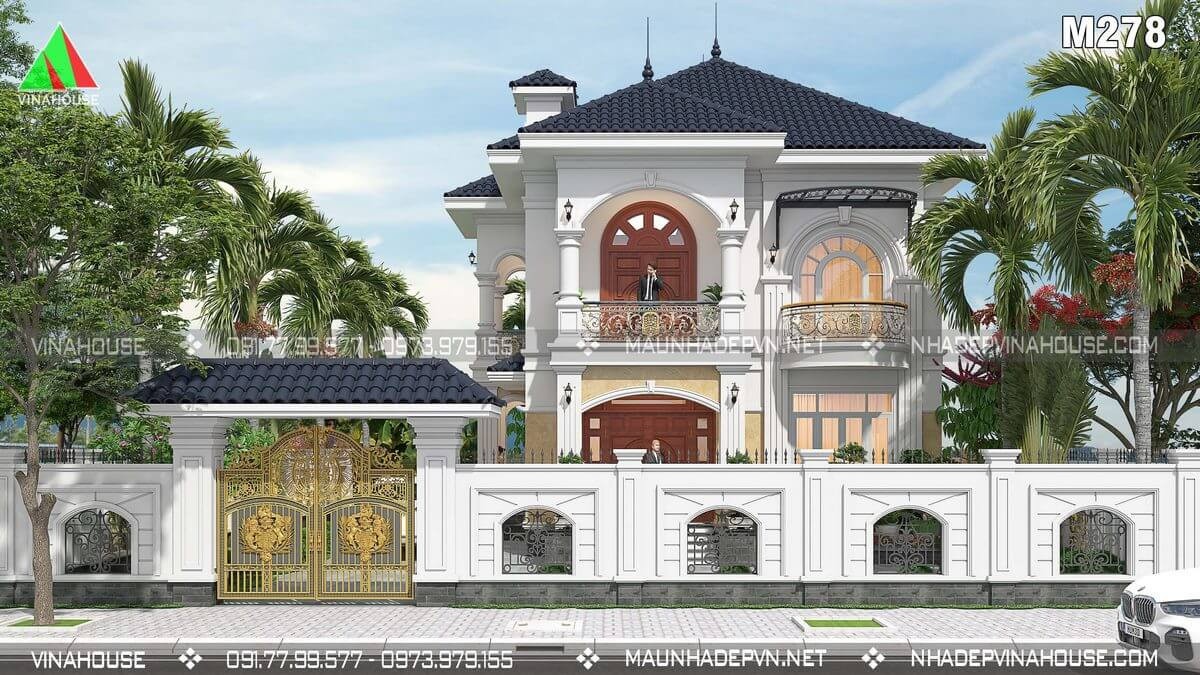 Biệt thự tân cổ điển 2 tầng sang trọng 