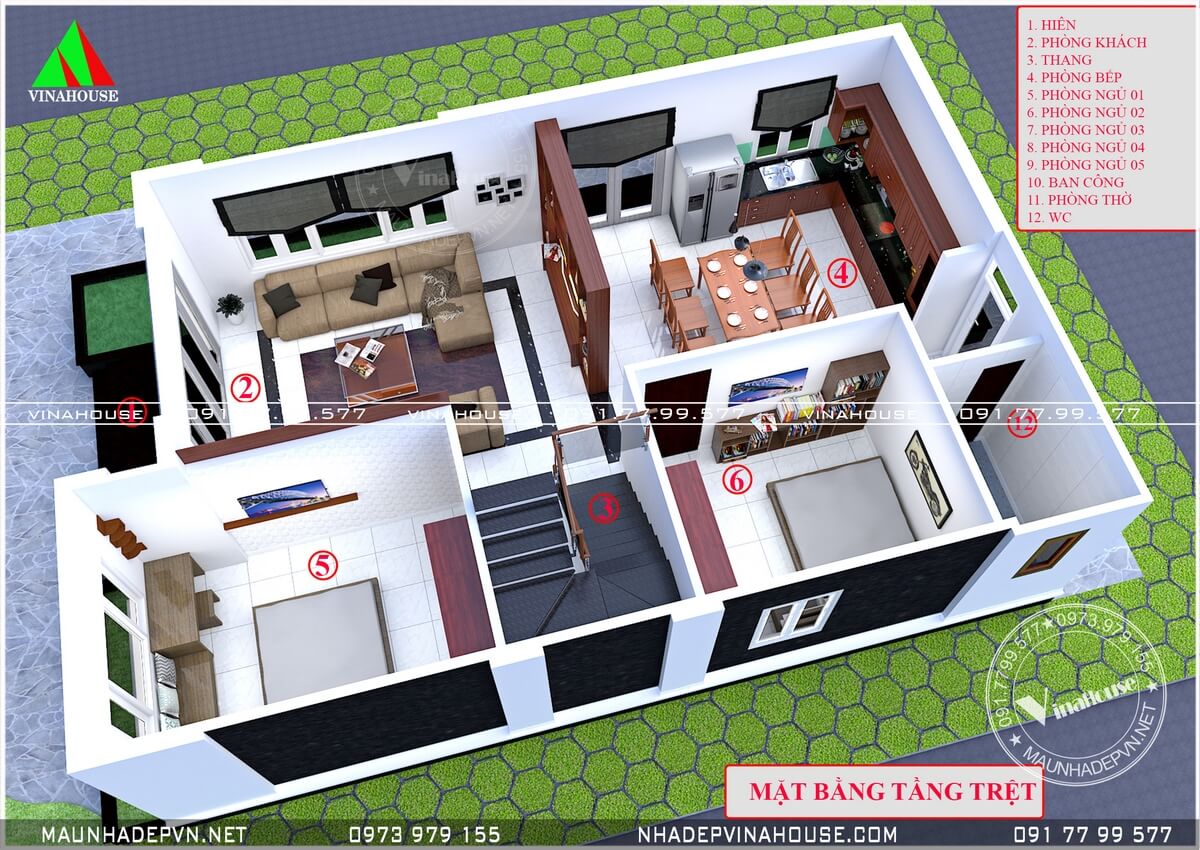 Thiết kế nhà 2 tầng kiểu thái 8x12m mẫu biệt thự 2 tầng nhỏ gọn NDBT2T56  Thiết  kế nhà nhỏ Home fashion Mặt bằng nhà