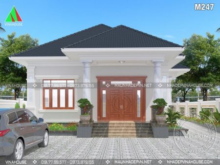 Nhà cấp 4 đẹp hiện đại M247