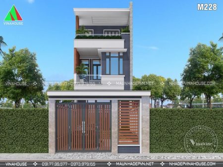 Thiết kế 3D nhà ống M228