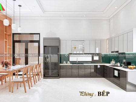 Thiết kế nội thất phòng bếp biệt thự