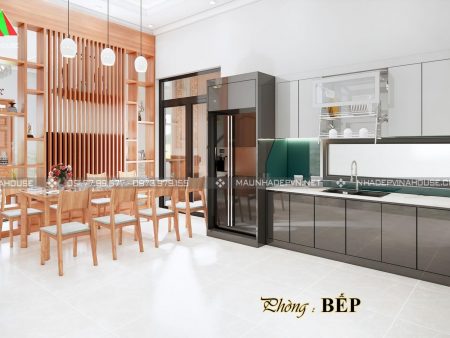 Thiết kế nội thất phòng bếp biệt thự