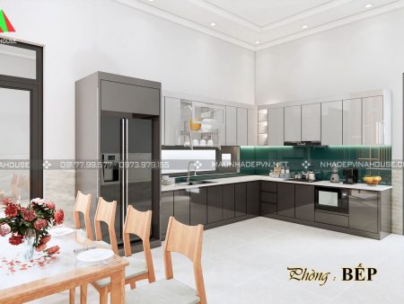 Thiết kế nội thất phòng bếp biệt thự