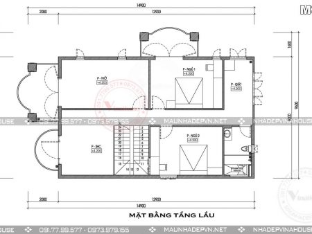 Mặt bằng tầng 2