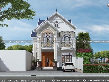 Thiết kế biệt thự 2 tầng ở Biên Hòa M341