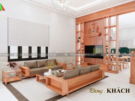 Thiết kế nội thất phòng khách biệt thự