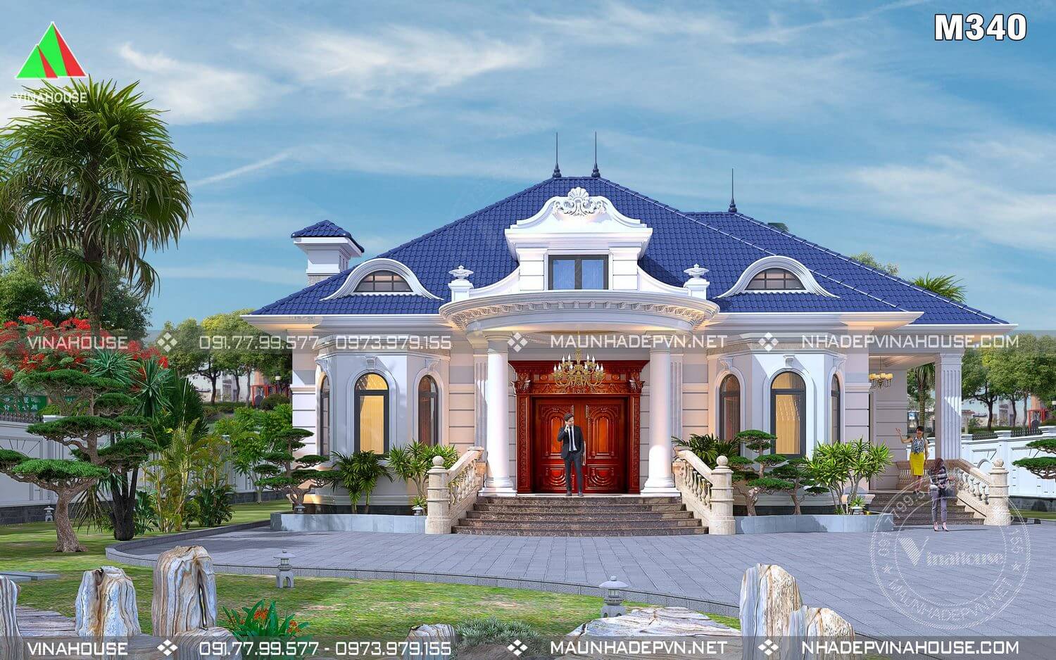 Thiết kế biệt thự 1 tầng đẹp ở Tây Ninh