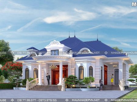 Thiết kế biệt thự 1 tầng đẹp ở Tây Ninh