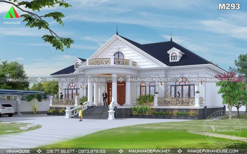 Thiết kế biệt thự vườn tân cổ điển đẹp nhất 2021