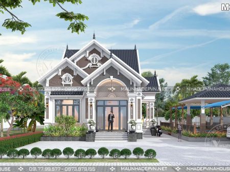 Thiết kế biệt thự vườn 1 tầng M300