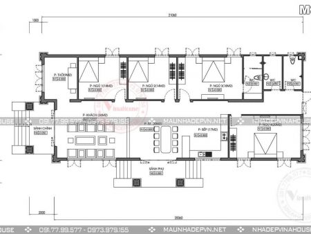Mặt bằng biệt thự M300