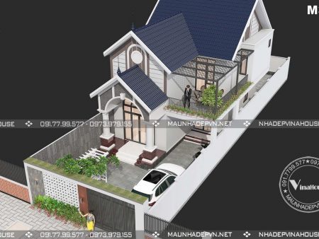 Thiết kế nhà cấp 4 có gác lửng đẹp