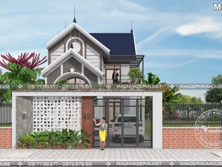 Thiết kế nhà cấp 4 có gác lửng đẹp
