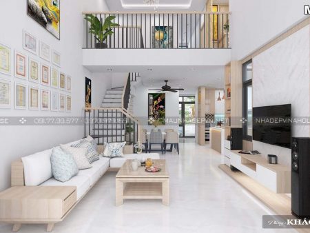 Thiết kế nội thất phòng khách nhà cấp 4 M301