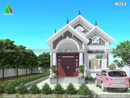 Thiết kế nhà cấp 4 3 phòng ngủ đẹp