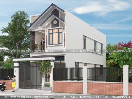 Thiết kế nhà phố 2 tầng đẹp hiện đại
