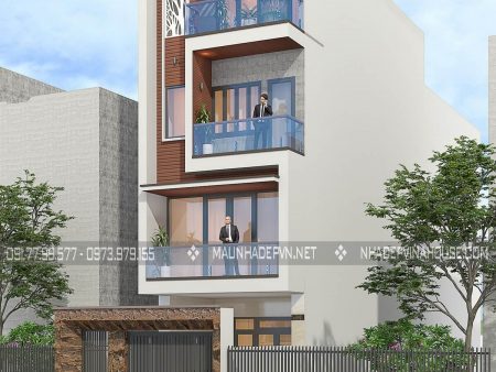 Thiết kế nhà phố 3 tầng 1 tum