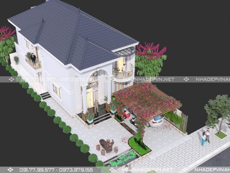 tổng thể nhà 2 tầng